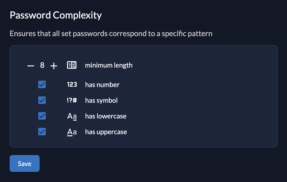 Password Complexity